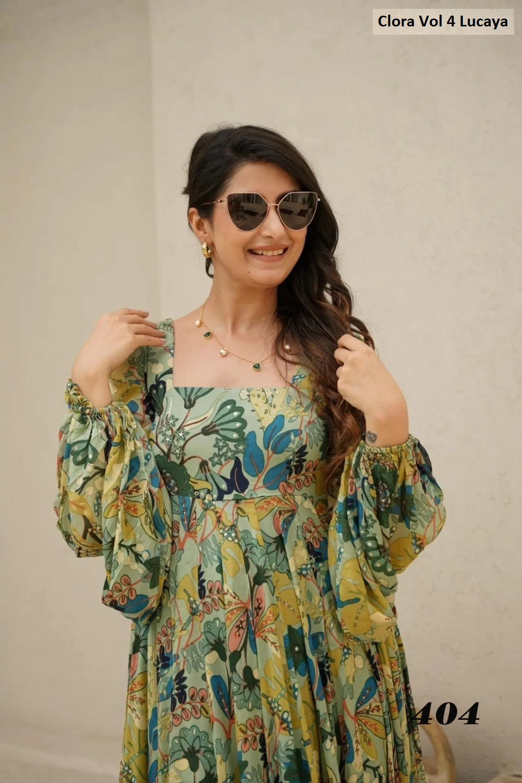 404 Clora Vol 4 Lucaya Anarkali One Piece Gown