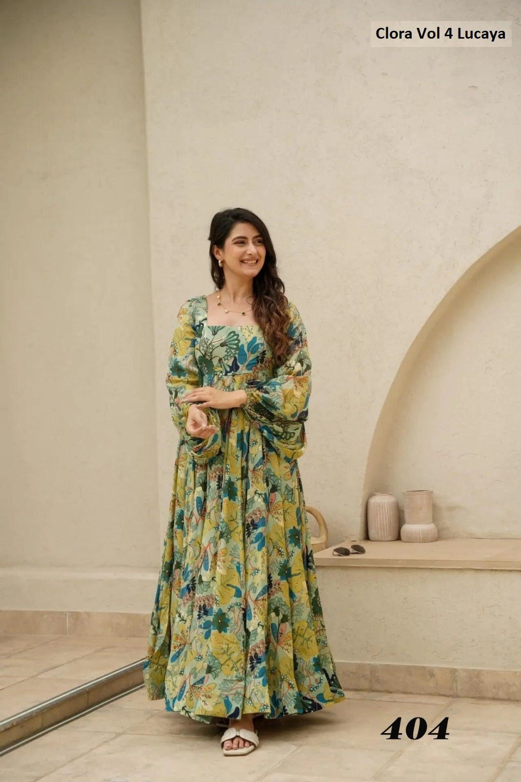 404 Clora Vol 4 Lucaya Anarkali One Piece Gown