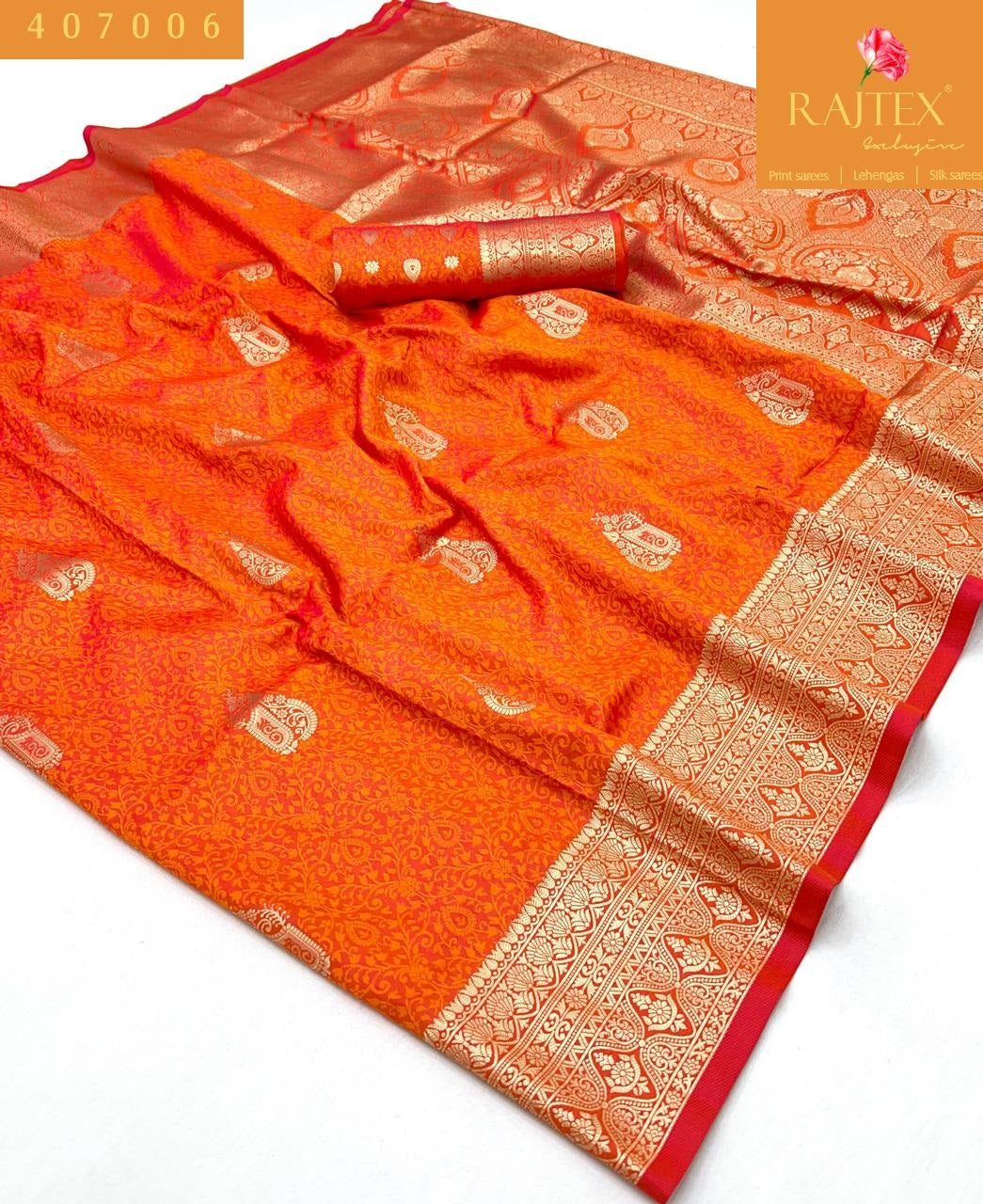 407006 Karnival Park Rajtex Zari Weaving Sarees
