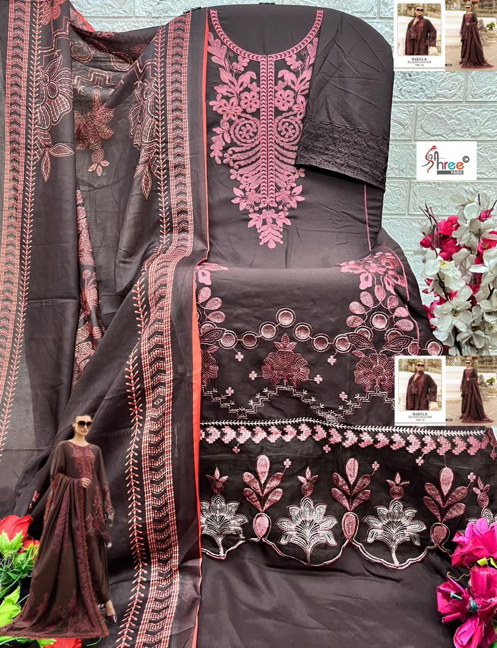 4083 Mariya B Exclusive Collection Vol 14 Shree Fabs Heavy Rayon Pakistani Salwar Suits