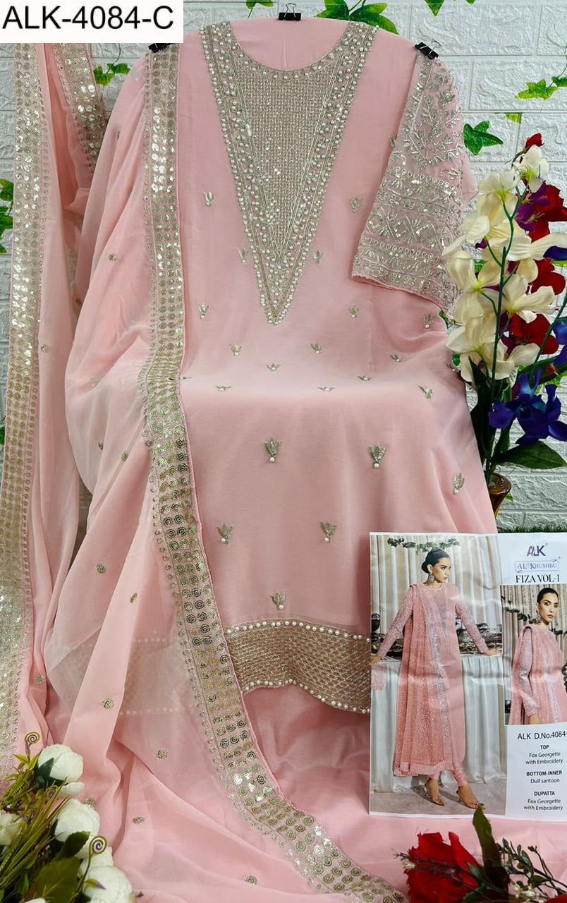 4084C Fiza Vol 1 Alk Embroidered Pakistani Salwar Suits