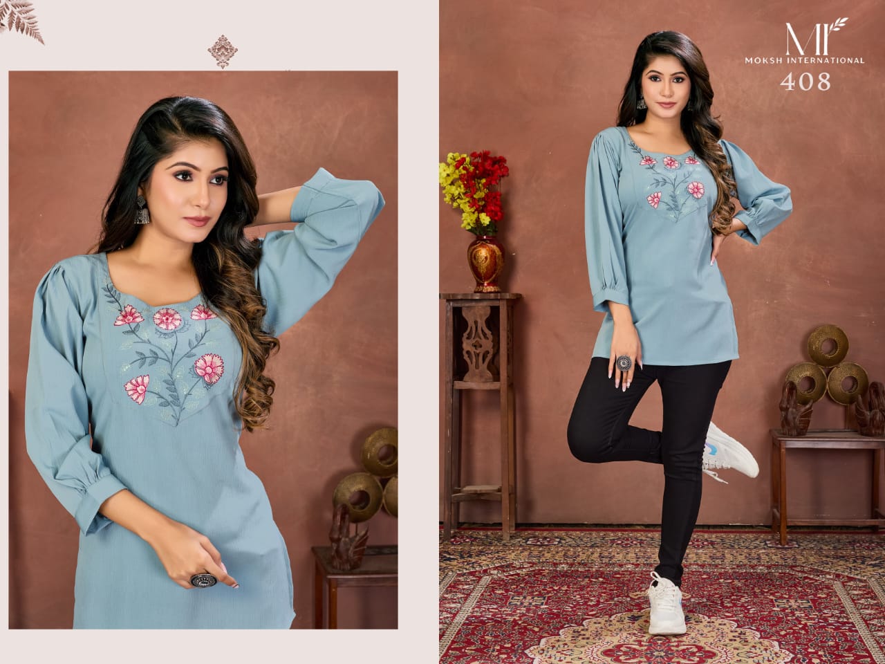 408 Niki Vol 2 Moksh Rinkal Cotton Women Top