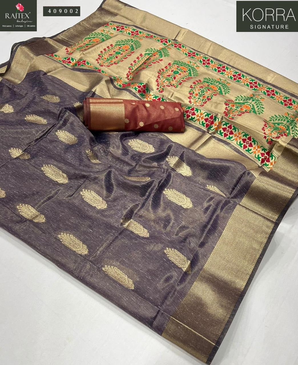409002 Korra Signature Rajtex Handloom Sarees