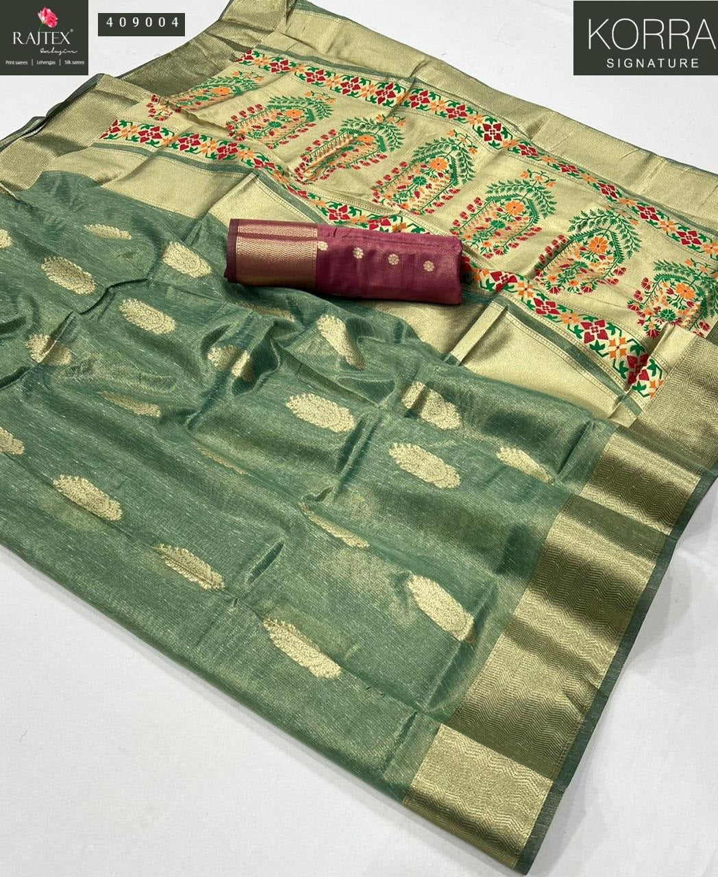 409004 Korra Signature Rajtex Handloom Sarees