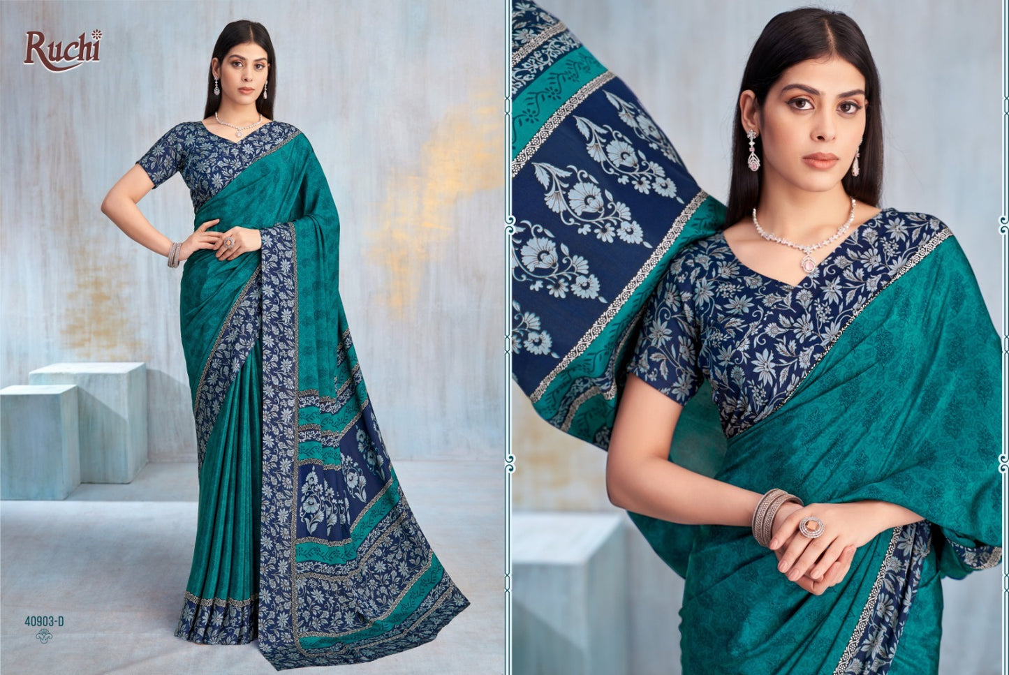 40903-D Vivanta Silk Vol-42 Ruchi Crepe Sarees