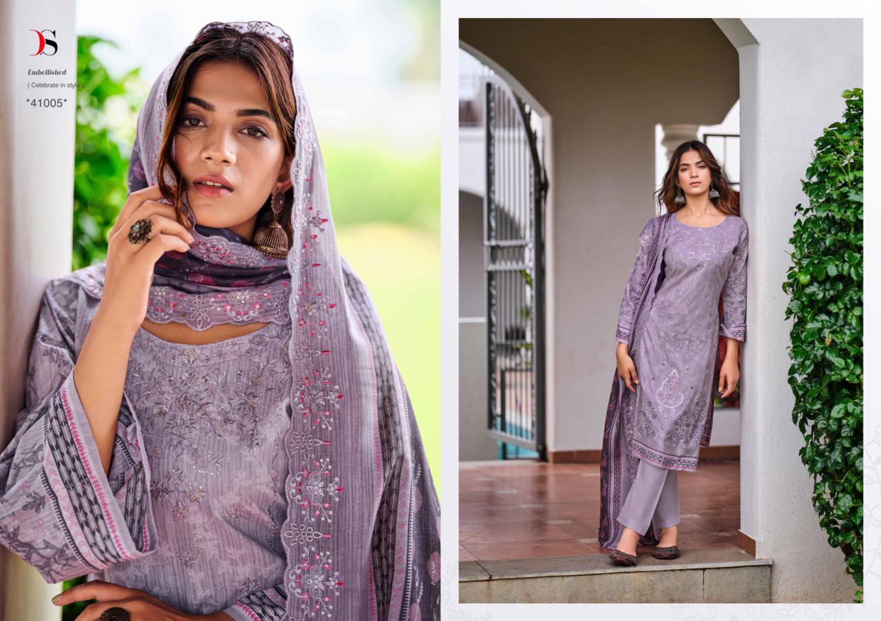 41005 Bin Saeed 11 Deepsy Embroidery Karachi Unstitched Suits