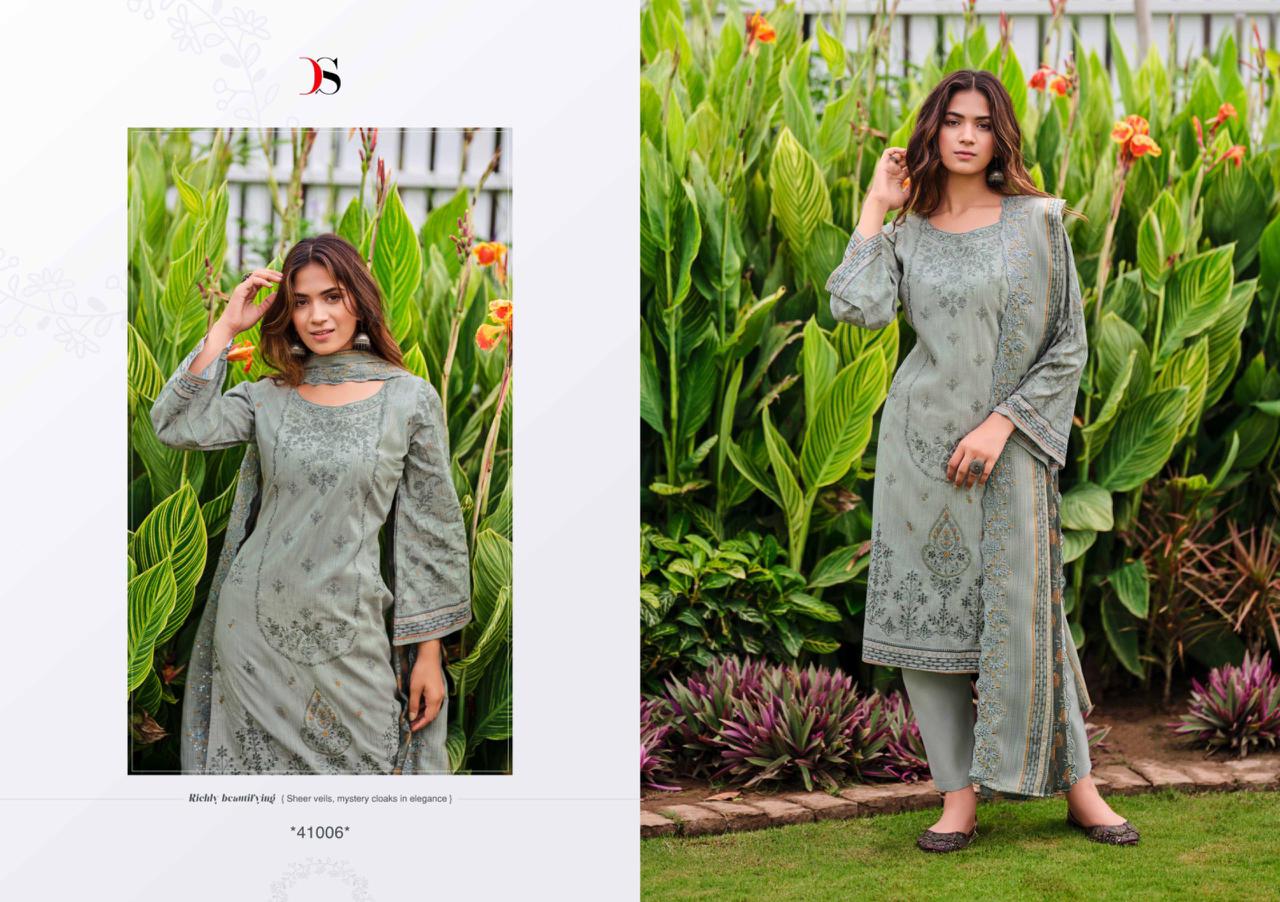 41006 Bin Saeed 11 Deepsy Embroidery Karachi Unstitched Suits