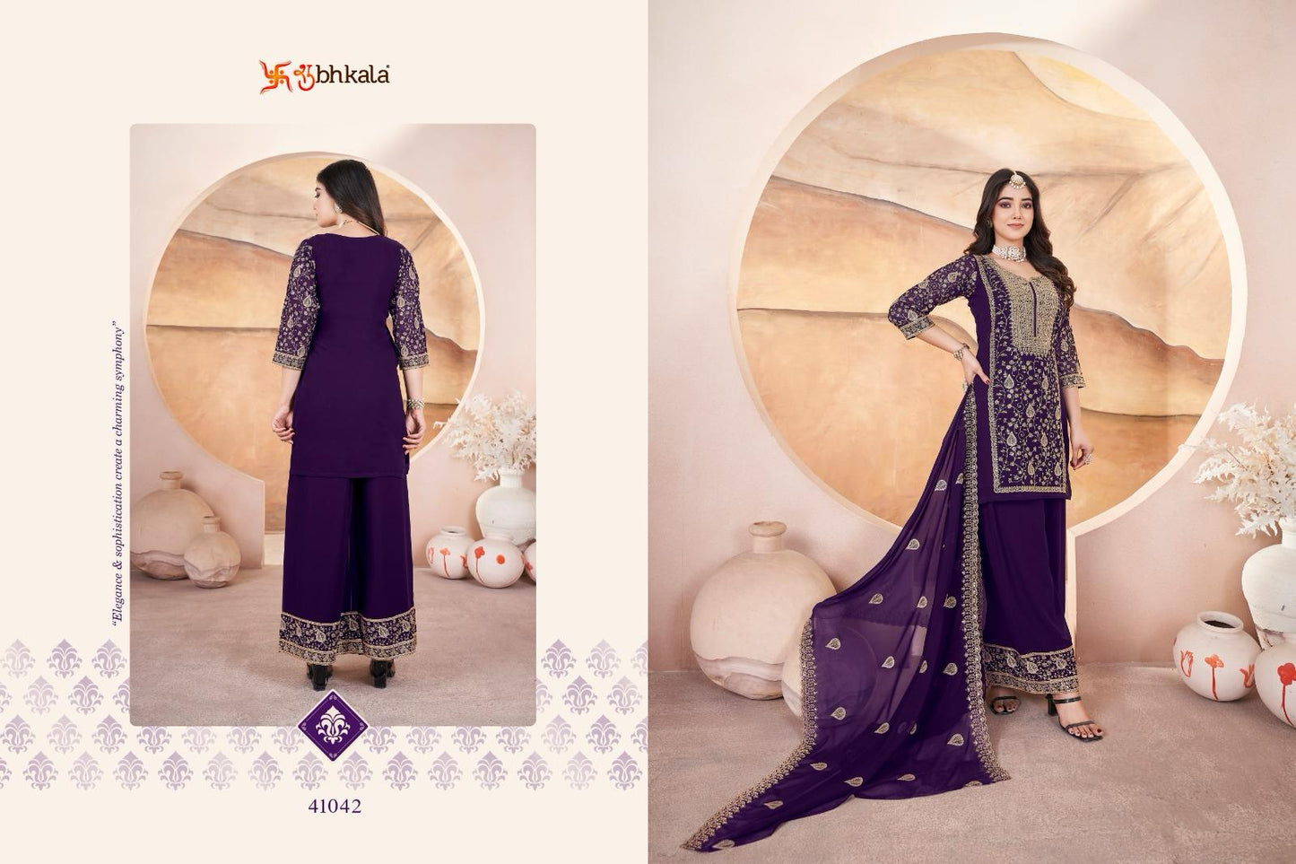 41042 Gulzaar Shubhkala Embroidery Readymade Suits