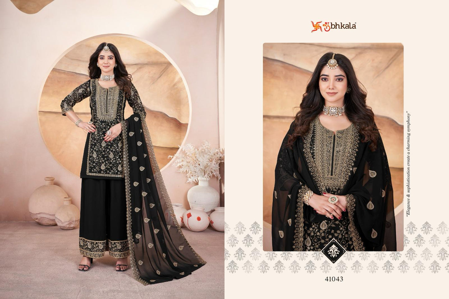 41043 Gulzaar Shubhkala Embroidery Readymade Suits