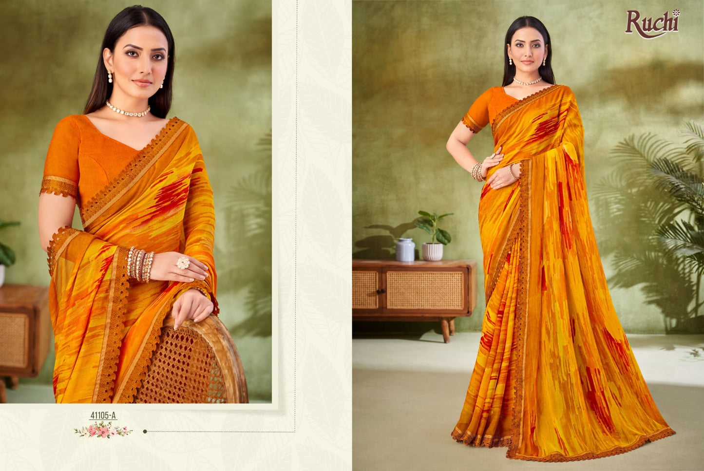 41105A Savera Vol 11 Ruchi Chiffon Sarees