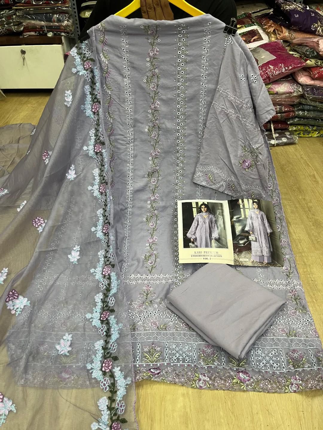 4112 Kahf Premium Embroidered Collection Vol 2 Shree Fabs Rayon Pakistani Salwar Suits
