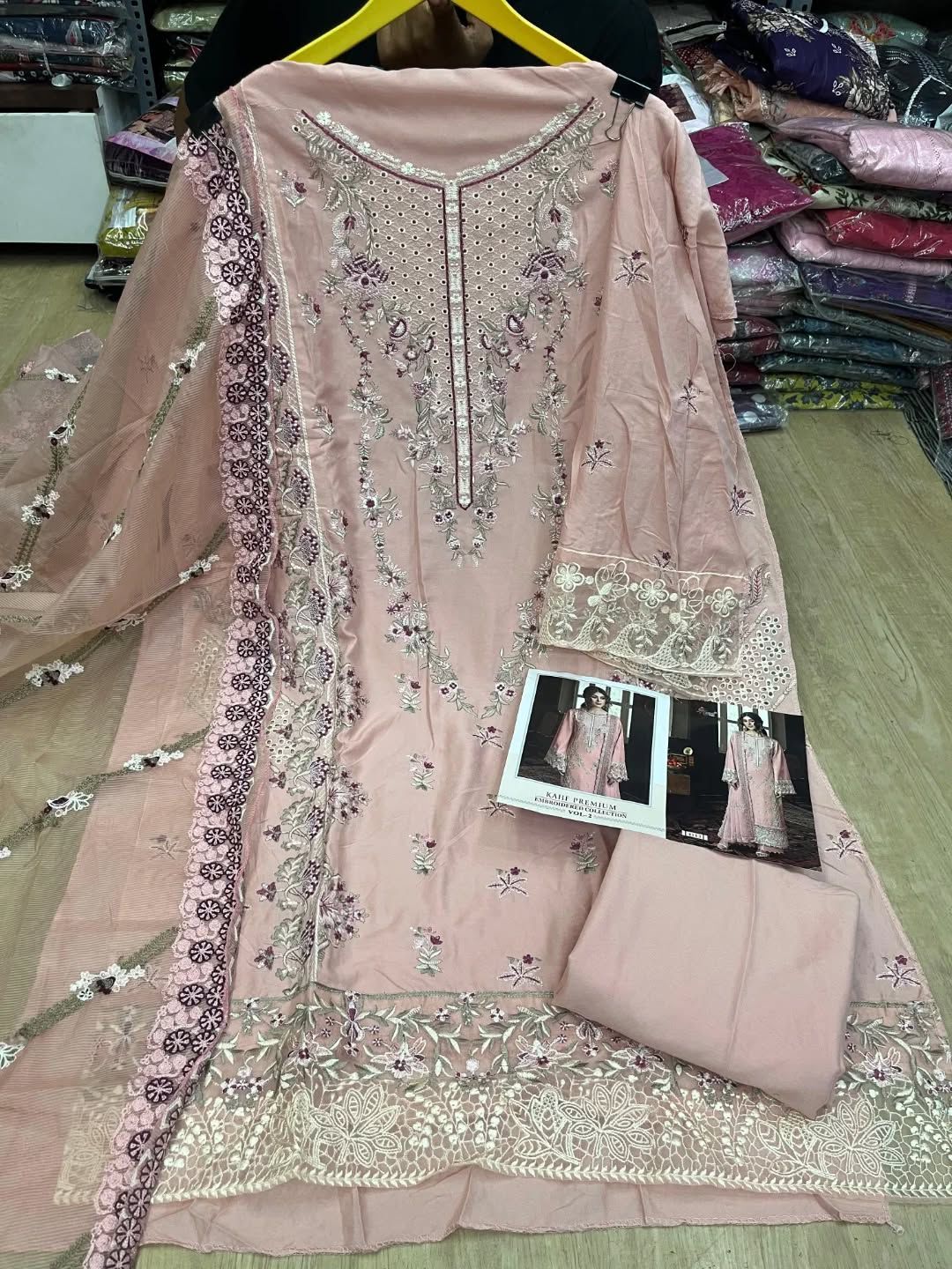 4113 Kahf Premium Embroidered Collection Vol 2 Shree Fabs Rayon Pakistani Salwar Suits