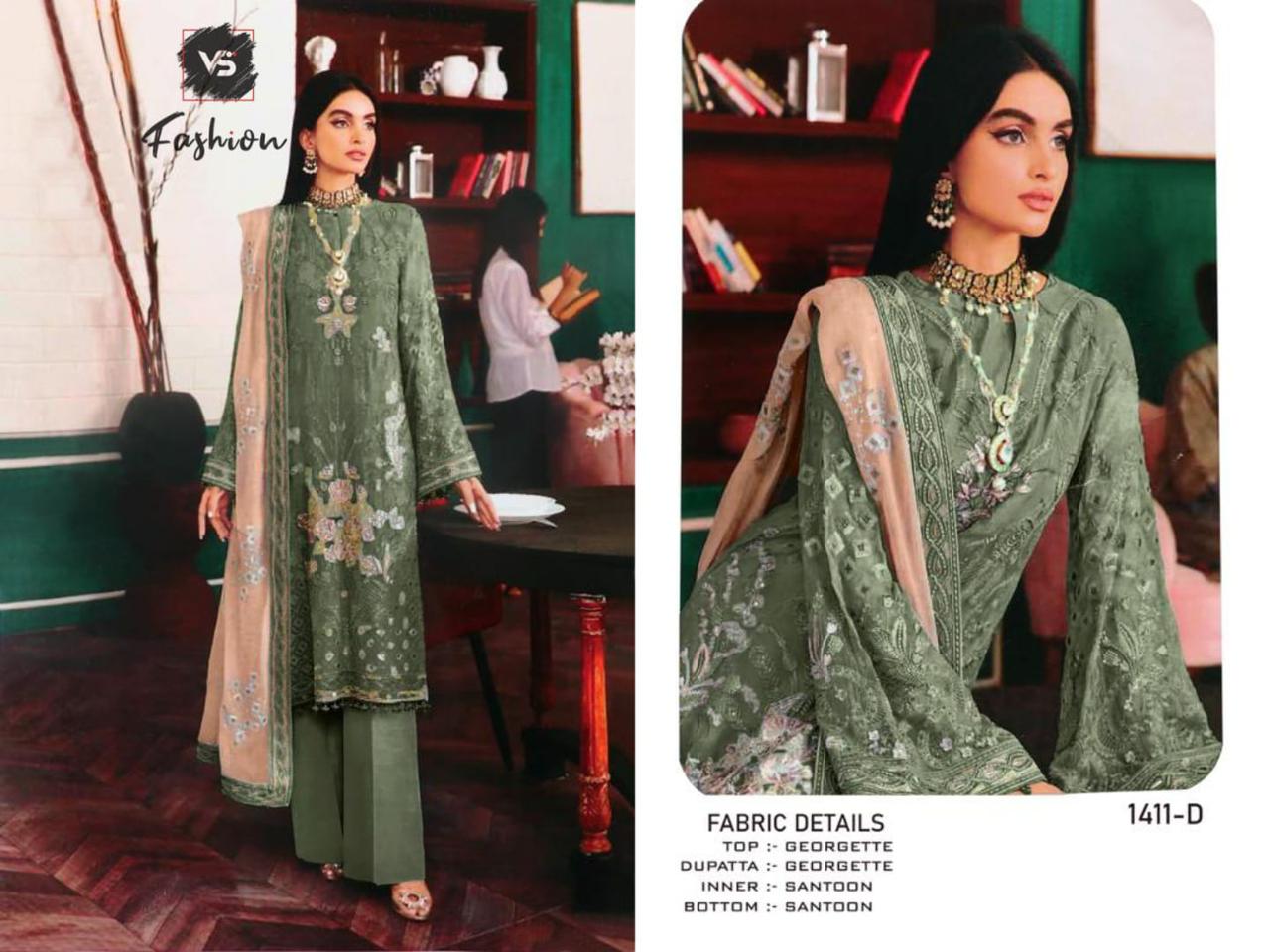 1411-D Vs Fashion Pakistani Salwar Suits