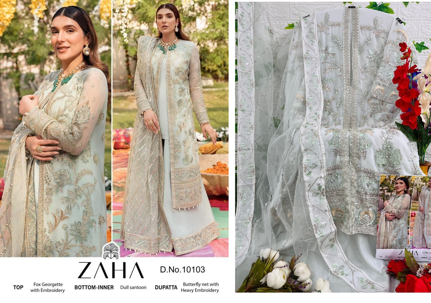 10103 Zaha Pakistani Salwar Suits