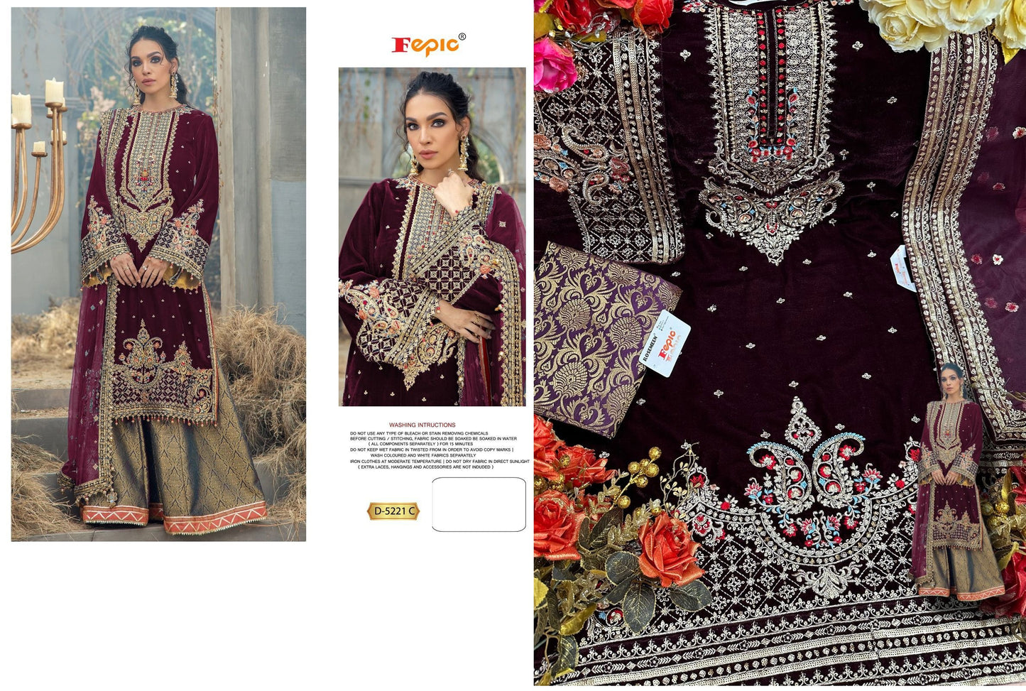 5221-C Rosemeen Fepic Pakistani Salwar Suits