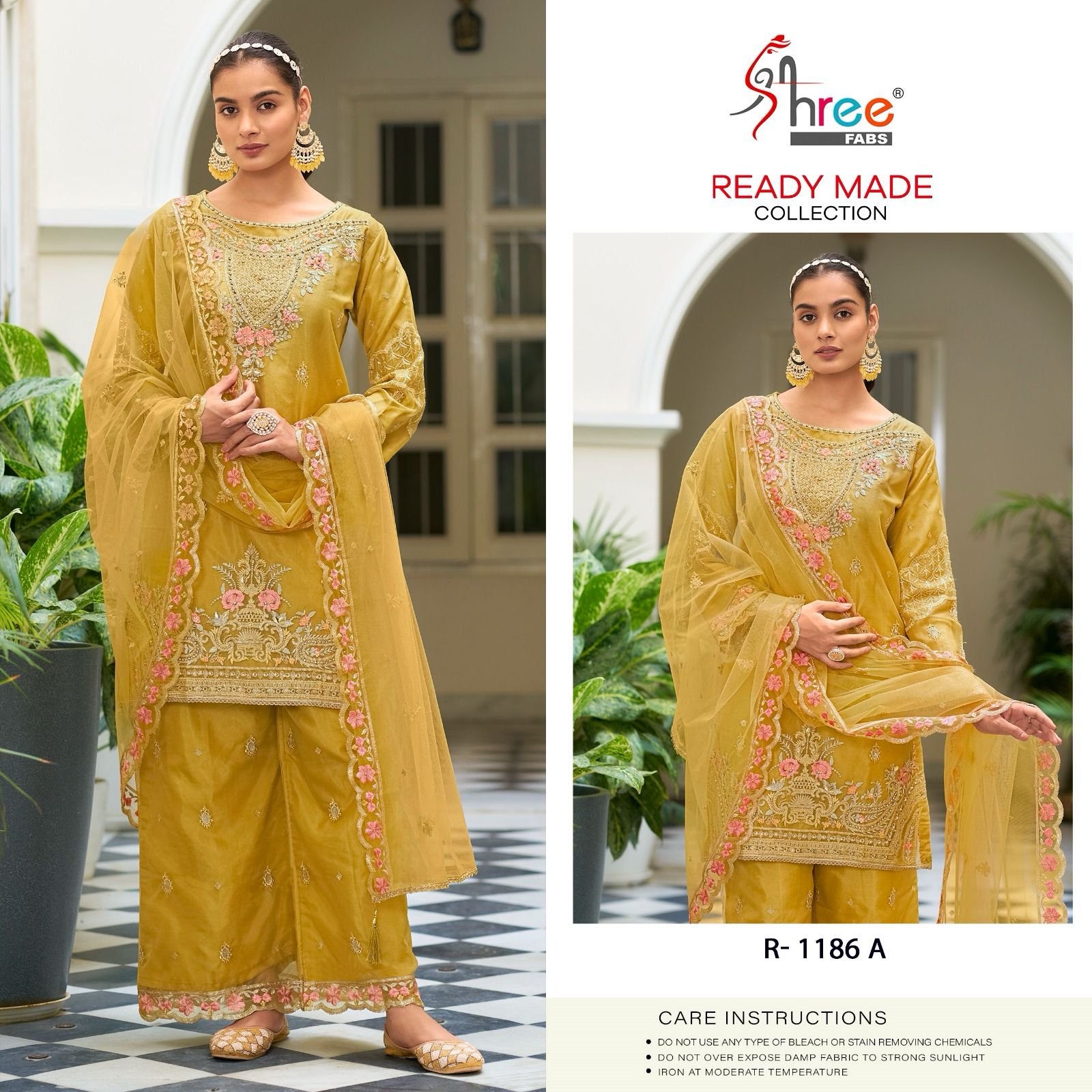 R-1186-A Shree Fabs Pakistani Readymade Suits