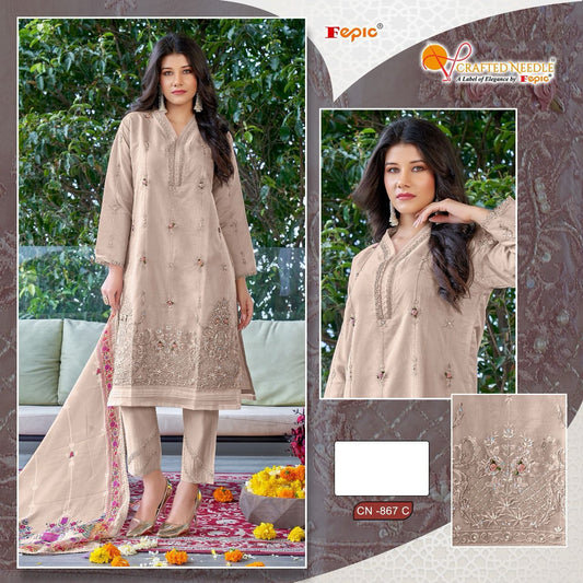 867C Crafted Needle Pakistani Readymade Suits