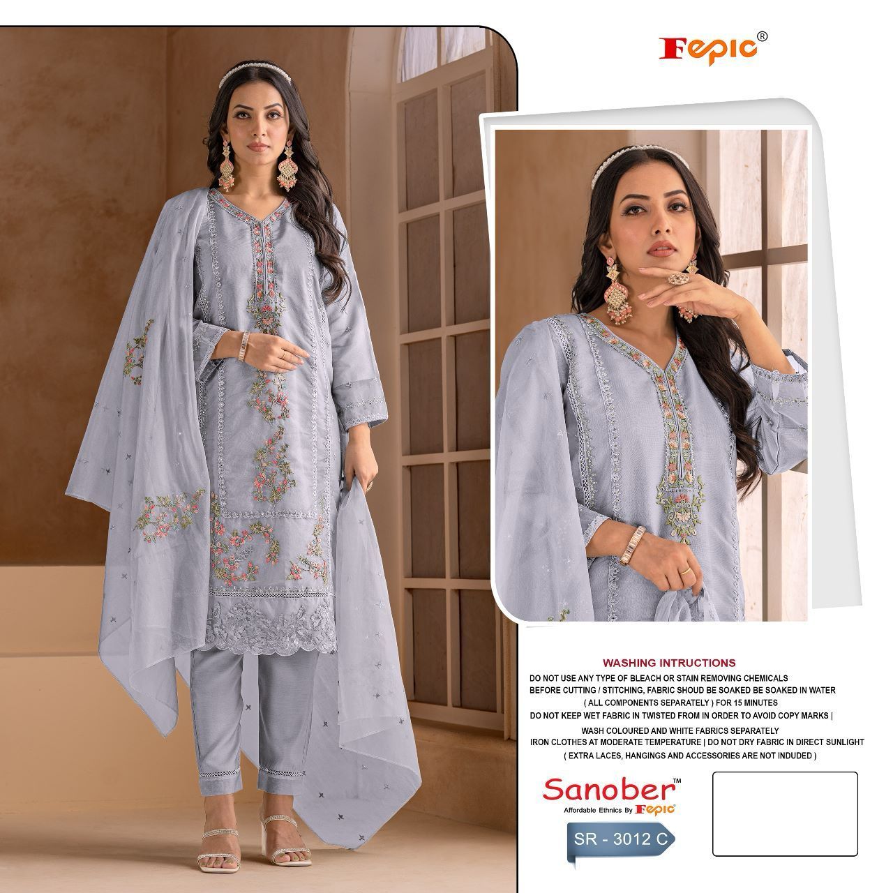 3012C Fepic Sanober Pakistani Readymade Suits