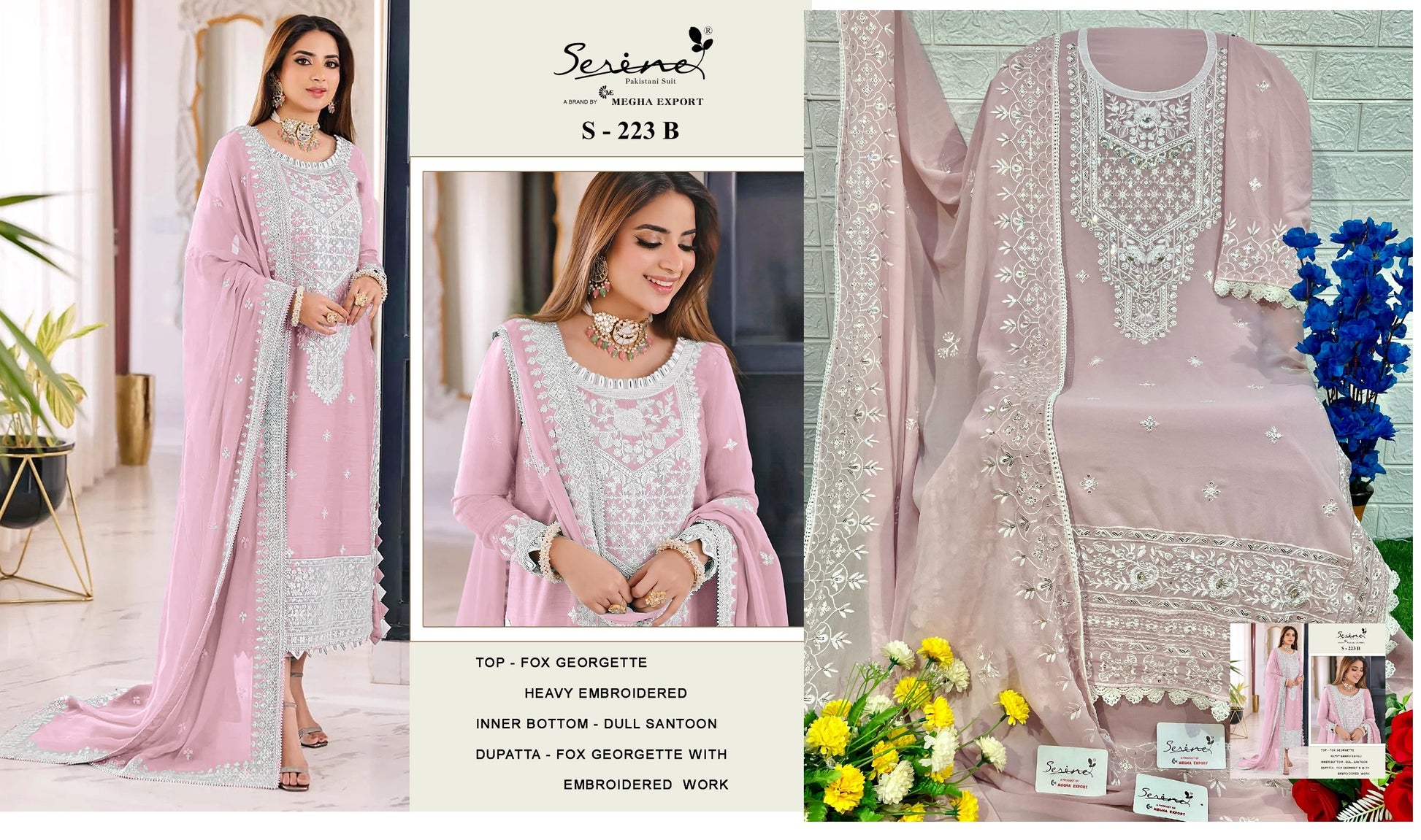 223B Serine Pakistani Readymade Suits