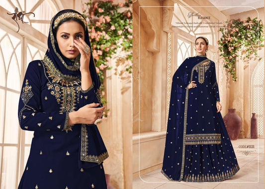 1121 Butterfly Vol 3 Radha Unstitched Suits