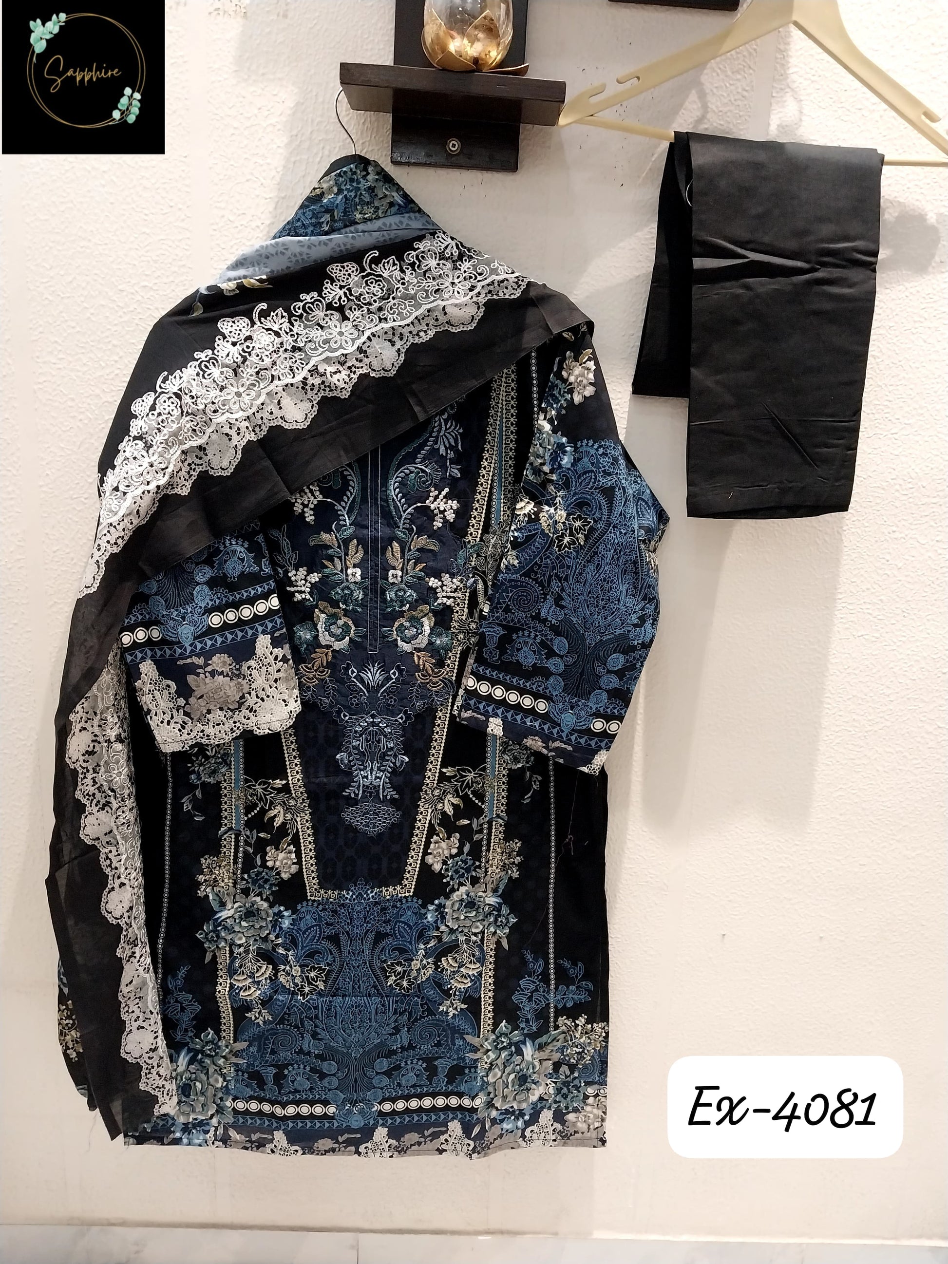 4080 Sapphire Pakistani Readymade Suits