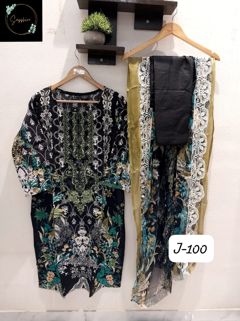 Jazmin Vol 100 Black Sapphire Pakistani Readymade Suits