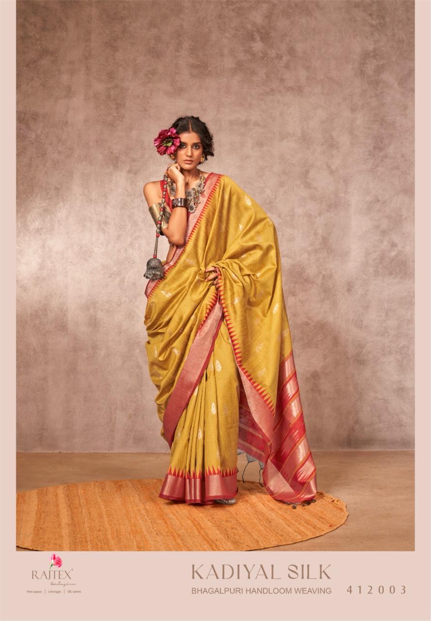412003 Kadiyal Silk Rajtex Weaving Silk Sarees