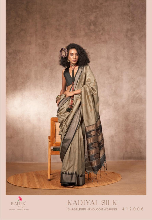 412006 Kadiyal Silk Rajtex Weaving Silk Sarees