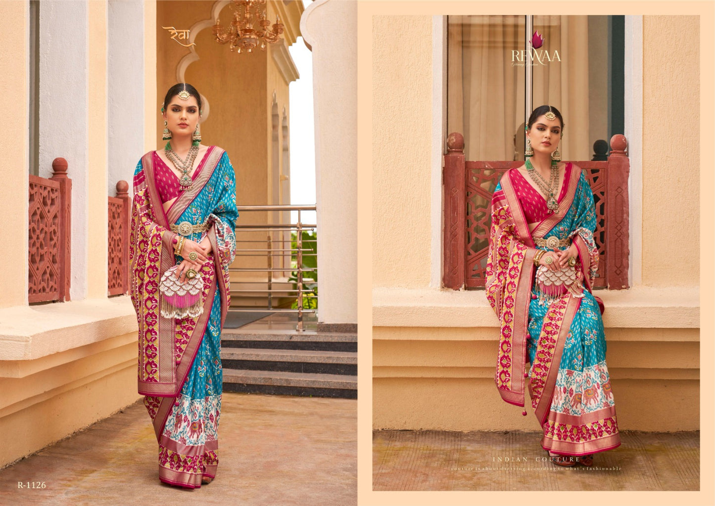 R-1126 Sankalp Patola Rewaa Sarees