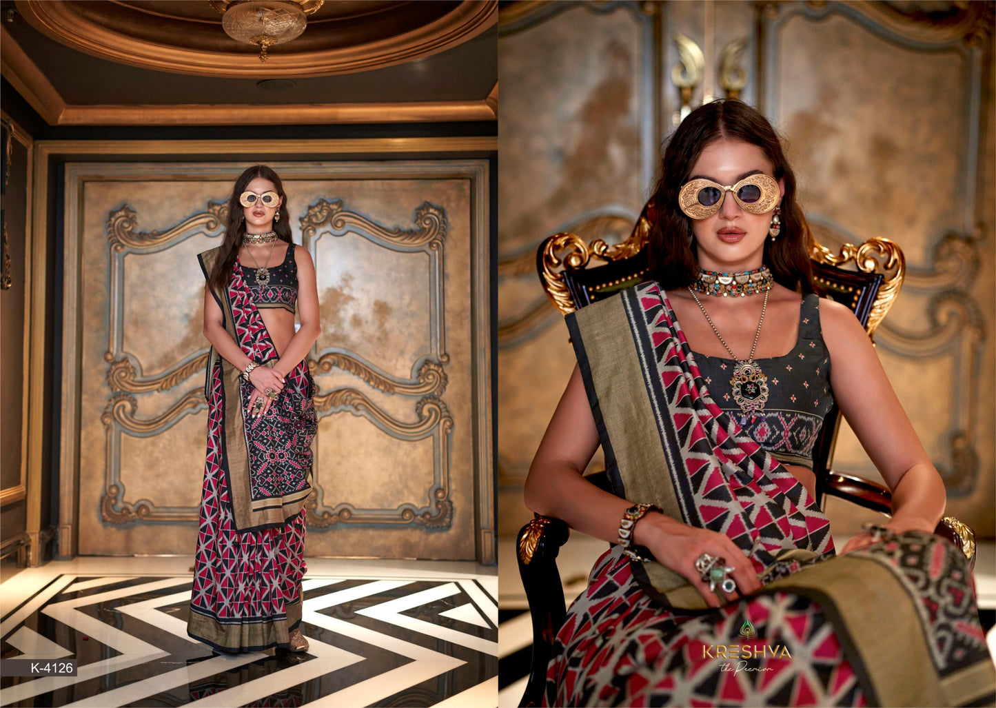 4126 Meenakumari Kreshva Pv Silk Sarees