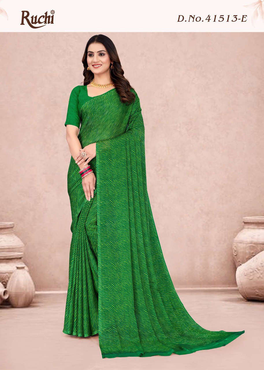 41513E Star Lehriya Vol 13 Ruchi Chiffon Sarees