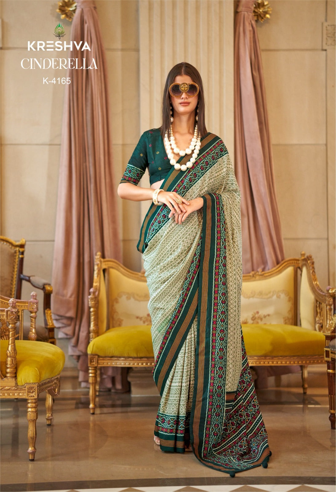 4165 Cinderella Kreshva Pv Silk Sarees