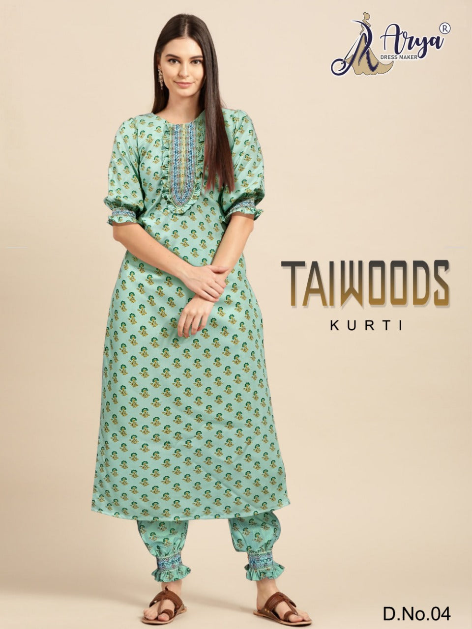 04 Taiwoods Adm Kurti Pant Set