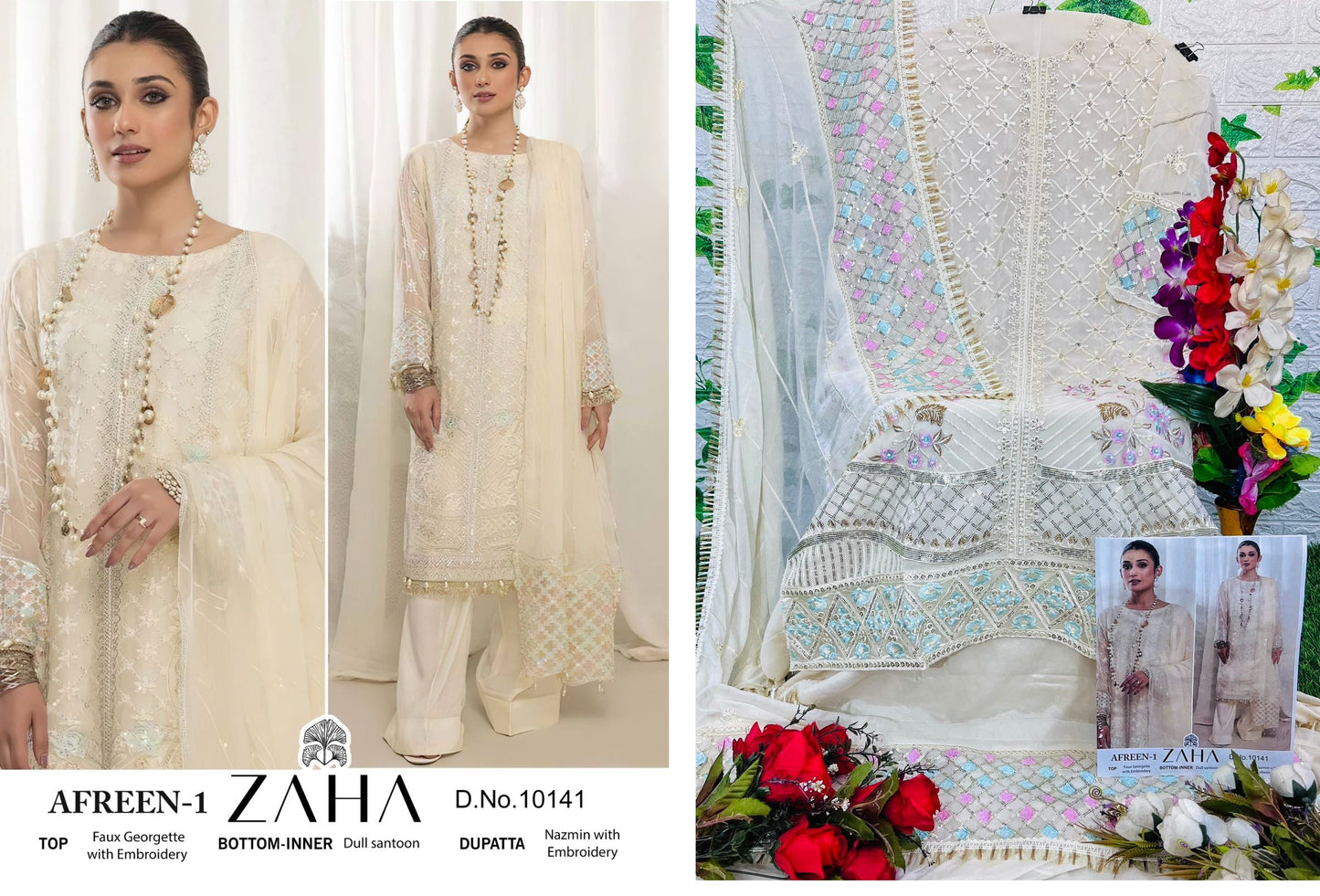 10141 Zaha Pakistani Salwar Suits