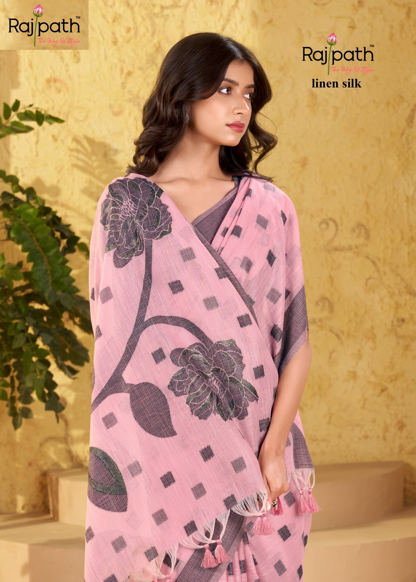 416 Carnival Rajpath Linen Silk Sarees