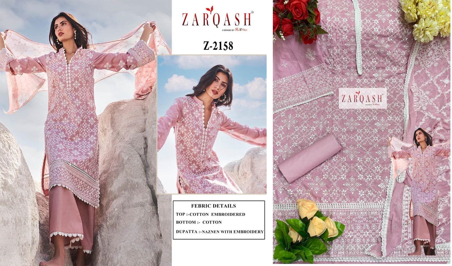 Z-2158 Zarqash Pakistani Salwar Suits