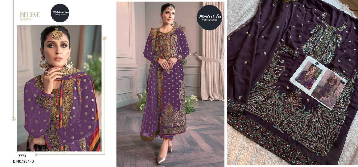 1254D Mehboob Tex Pakistani Salwar Suits