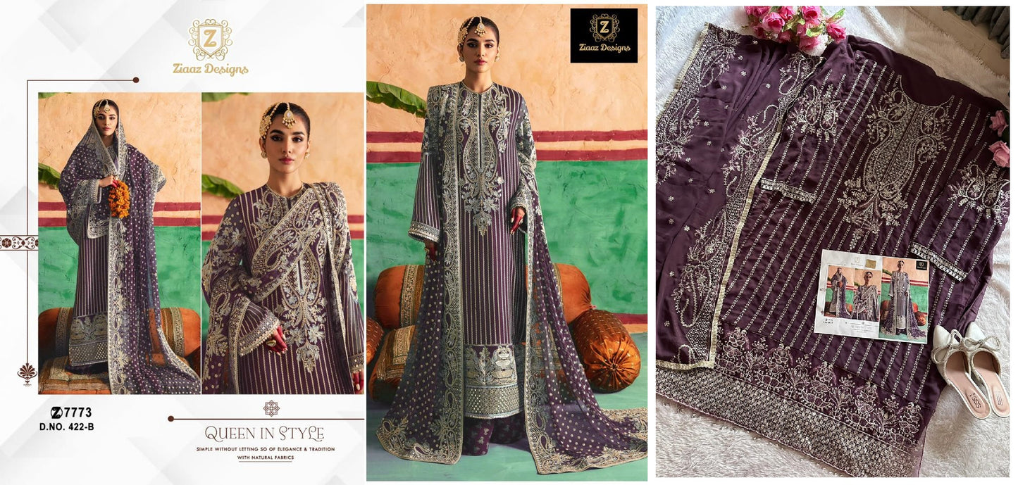 422B Ziaaz Designs Pakistani Salwar Suits