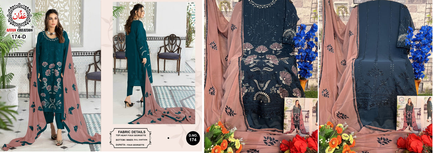 174D Affan Creation Pakistani Salwar Suits