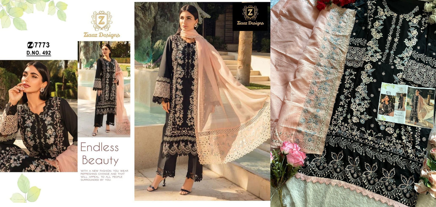 492 Ziaaz Designs Pakistani Salwar Suits