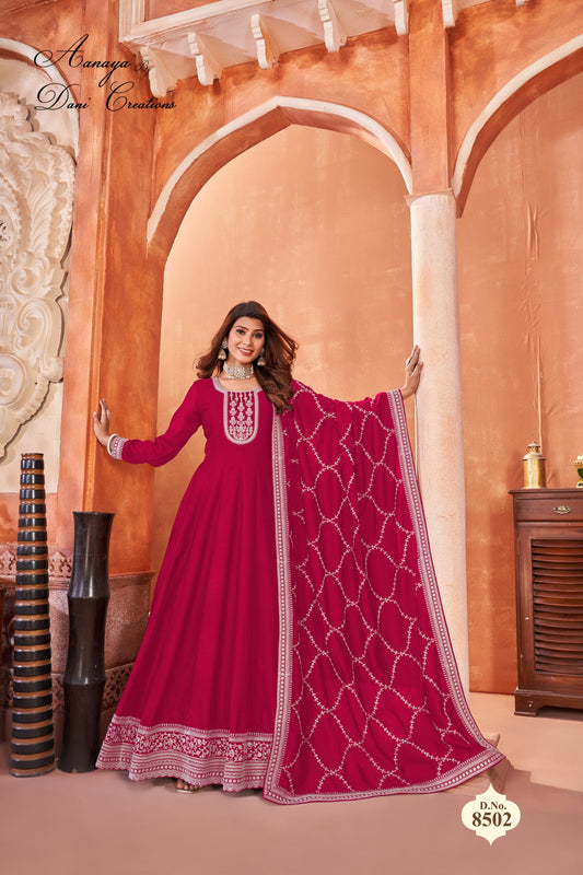 8502 Aanaya Vol 185 Dani Creation Unstitched Suits