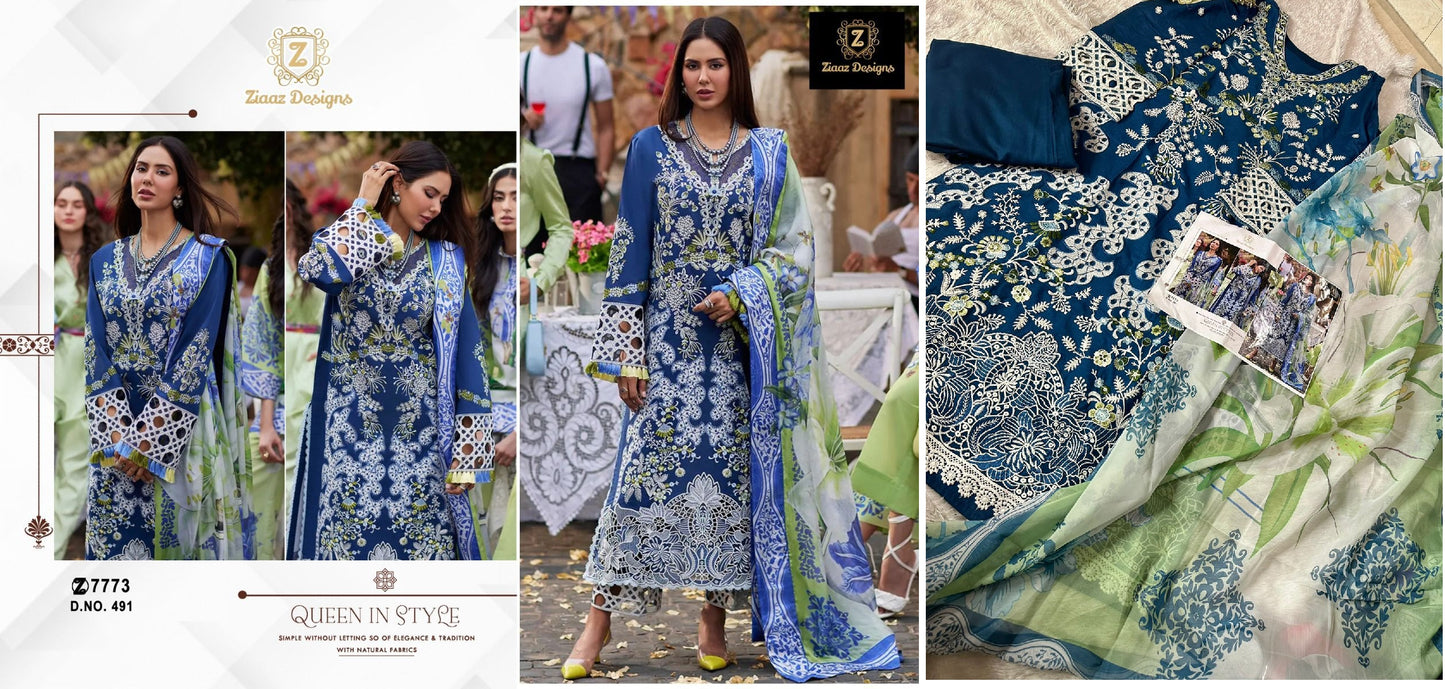 491 Ziaaz Designs Pakistani Salwar Suits