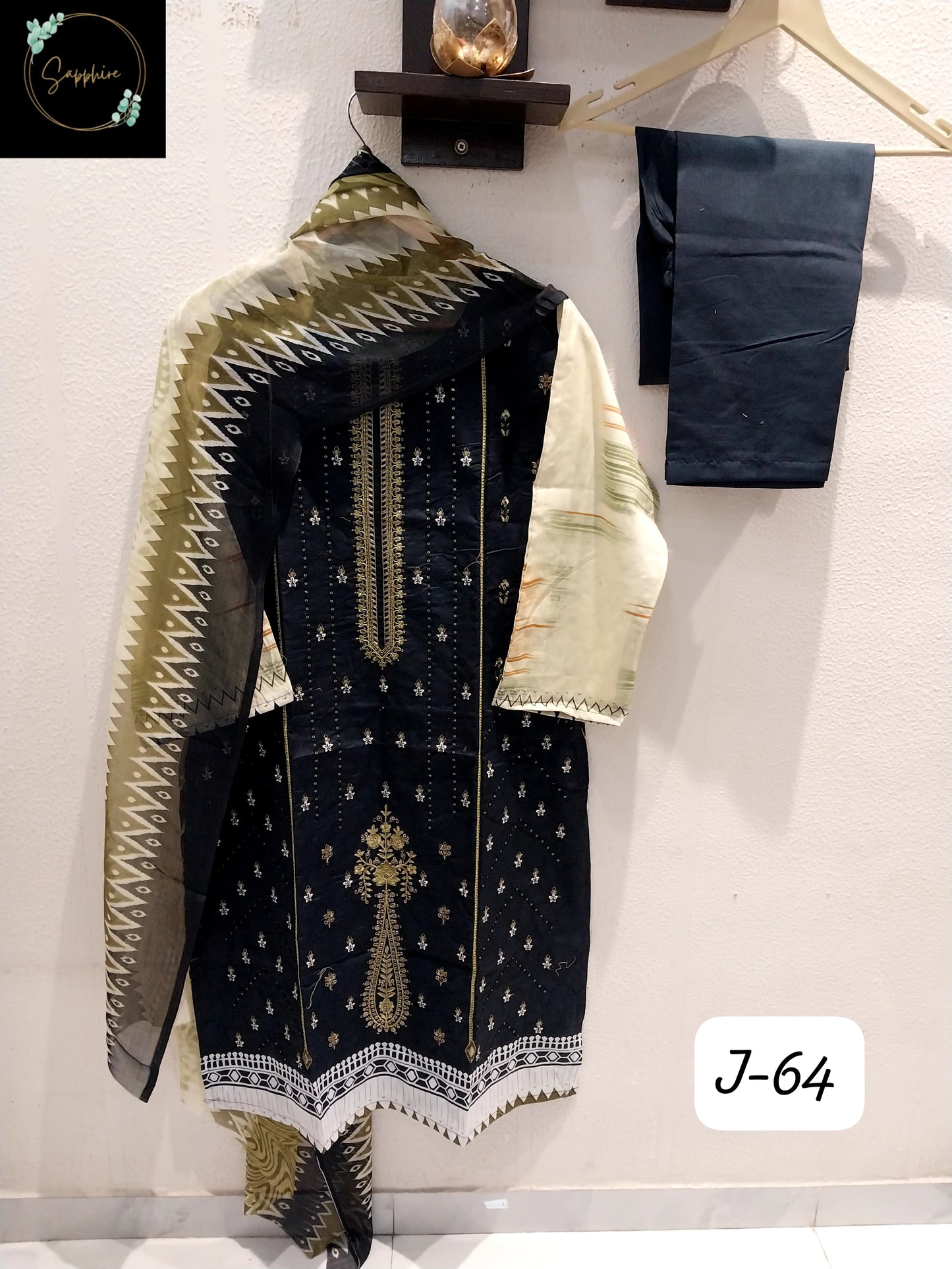 Jazmin Vol 64 Black Sapphire Pakistani Readymade Suits