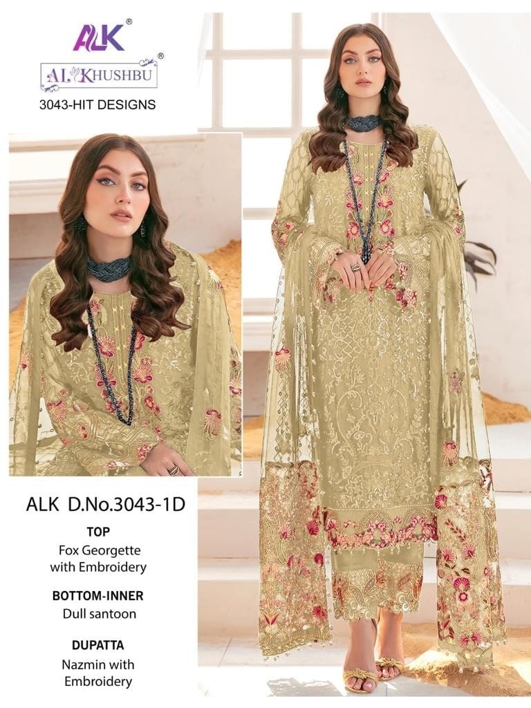 3043-1D Alk Pakistani Salwar Suits