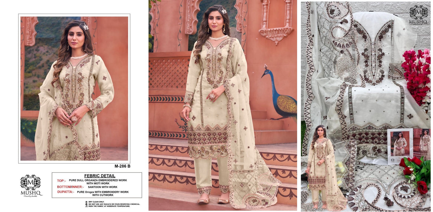 286B Mushq Pakistani Salwar Suits