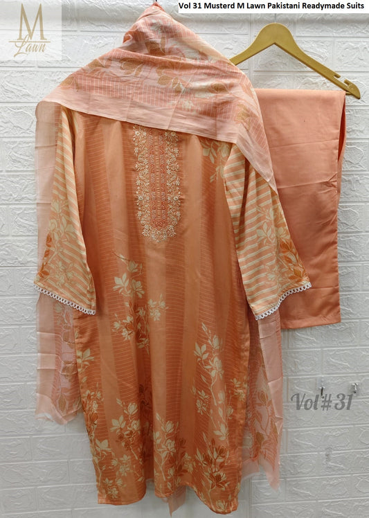 Vol 31 Musterd M Lawn Pakistani Readymade Suits