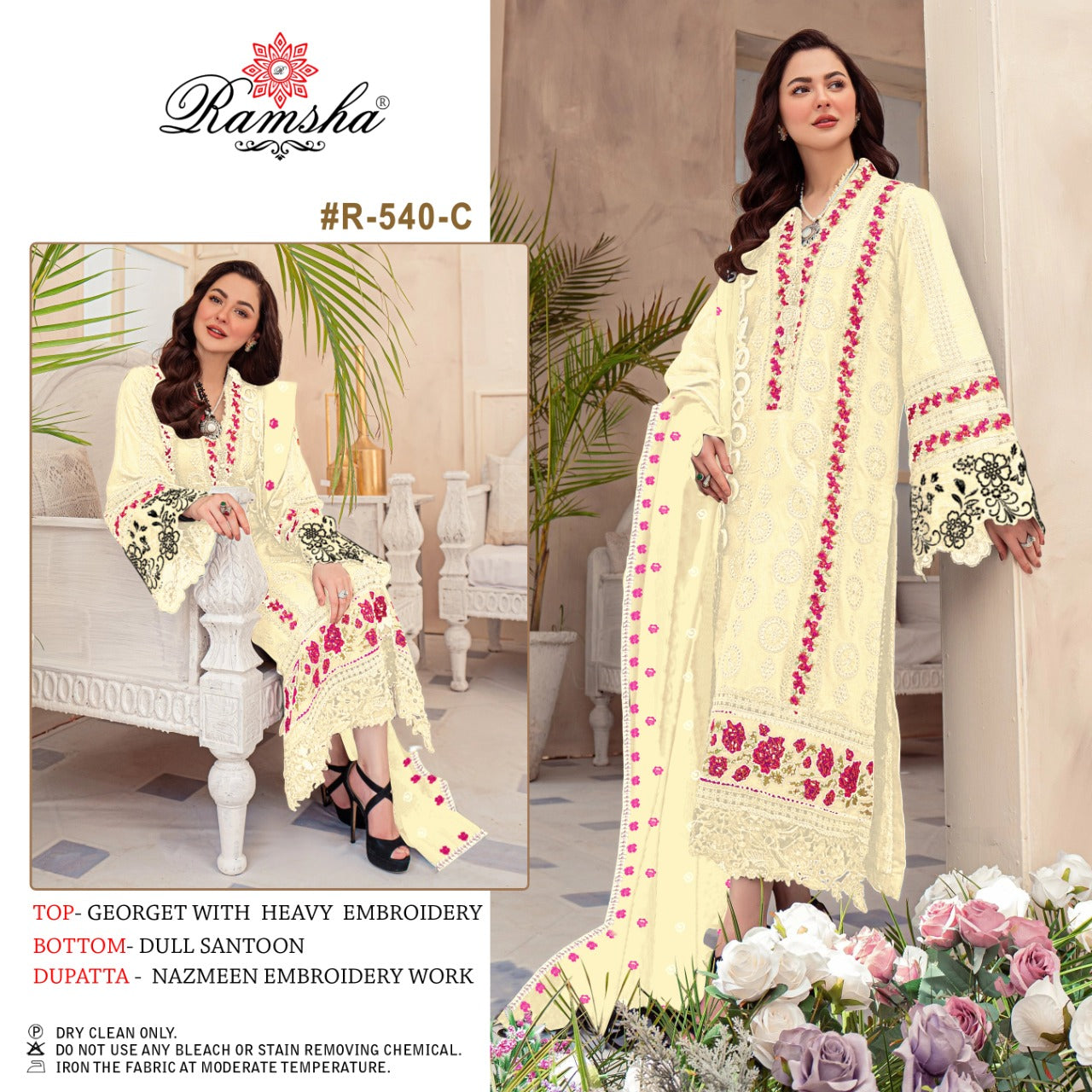 540-C Ramsha Pakistani Salwar Suits