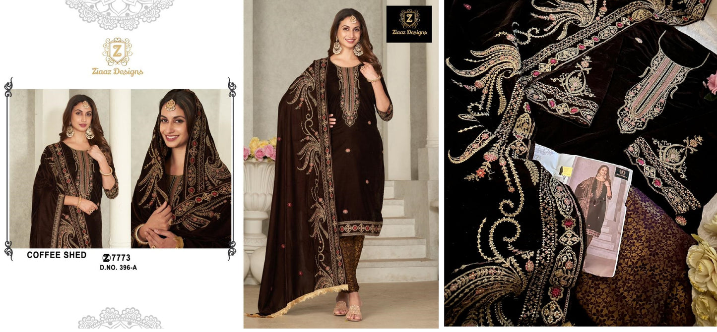 396A Ziaaz Designs Pakistani Salwar Suits