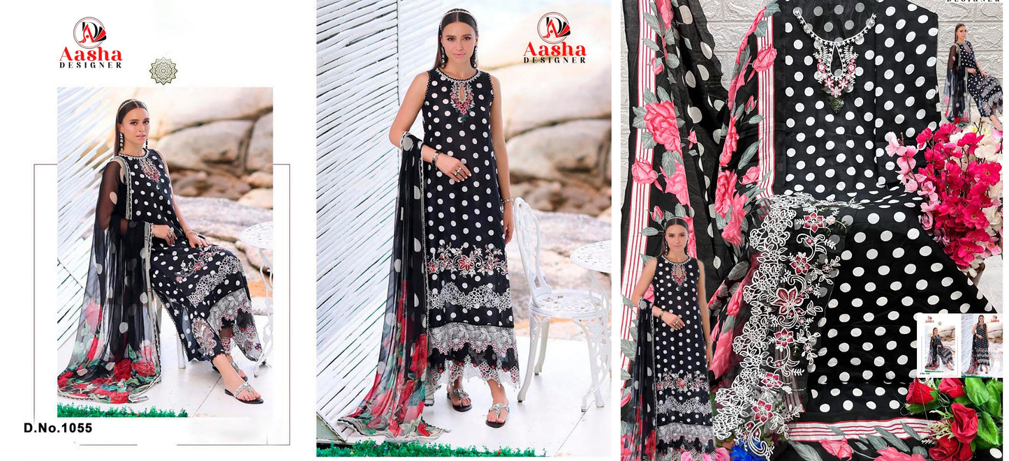 1055 Aasha Designer Pakistani Salwar Suits