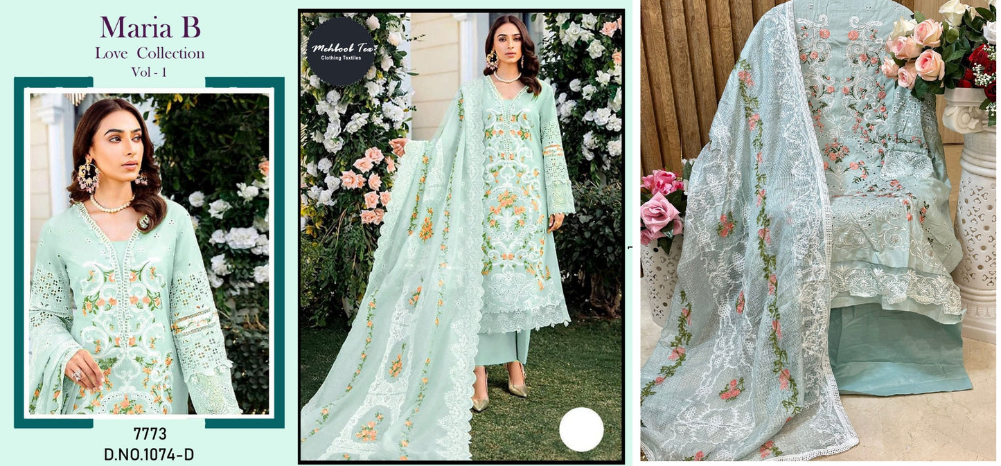 1074D Maria B Love Collection Vol 1 Mehboob Tex Pakistani Salwar Suits